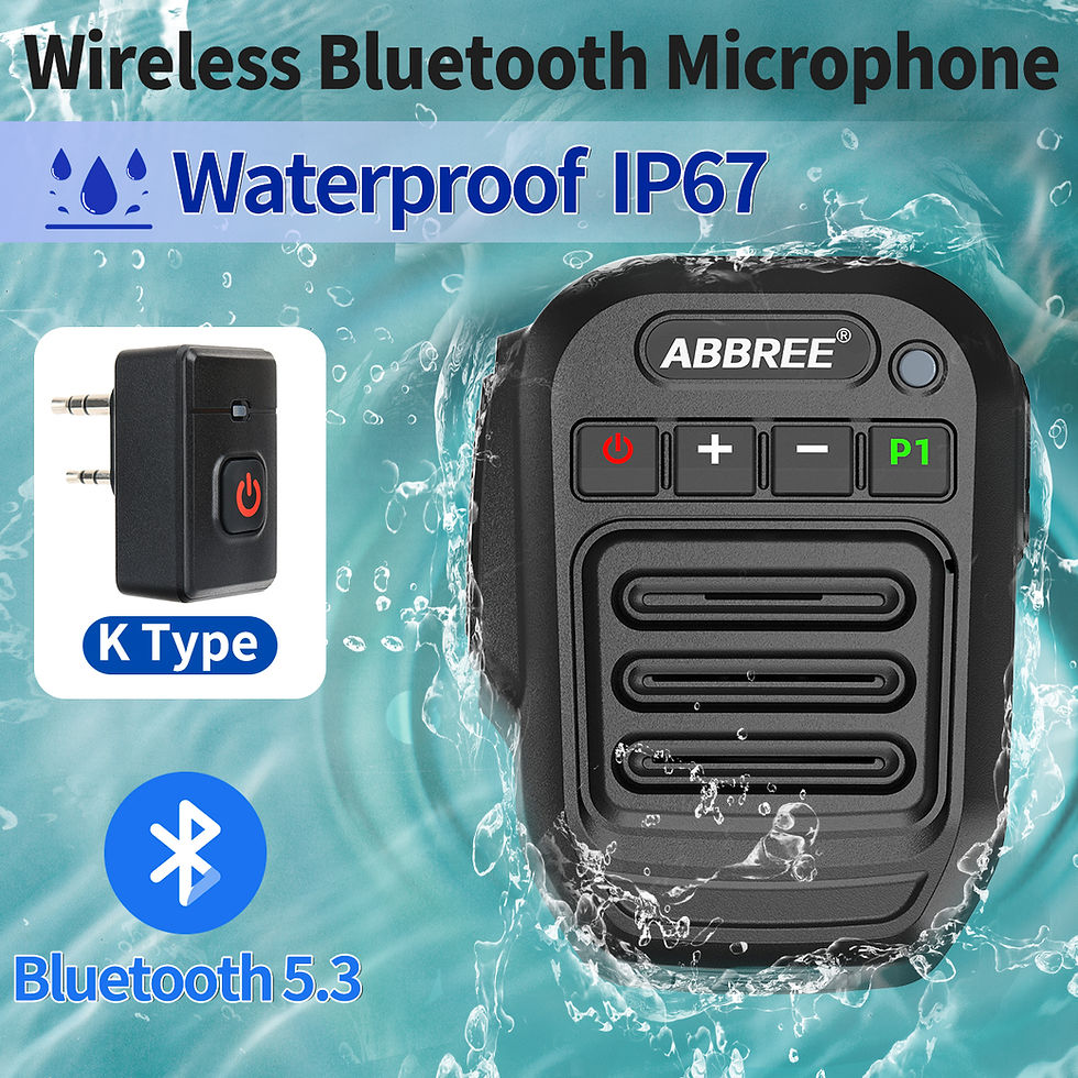 Thumbnail: ABBREE Wireless Bluetooth Handheld Speaker Mic Waterproof  Shoulder Microphone F