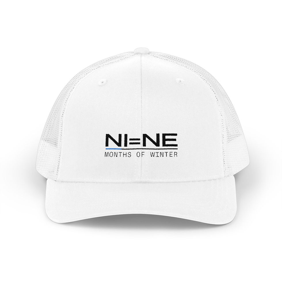 Thumbnail: N=NE 'Months of Winter' Trucker Cap - Distressed Snapback Hat