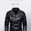 Thumbnail: 2023 Leather Jacket Men Winter Fleece Motorcycle Faux Leather Jacket Removable F