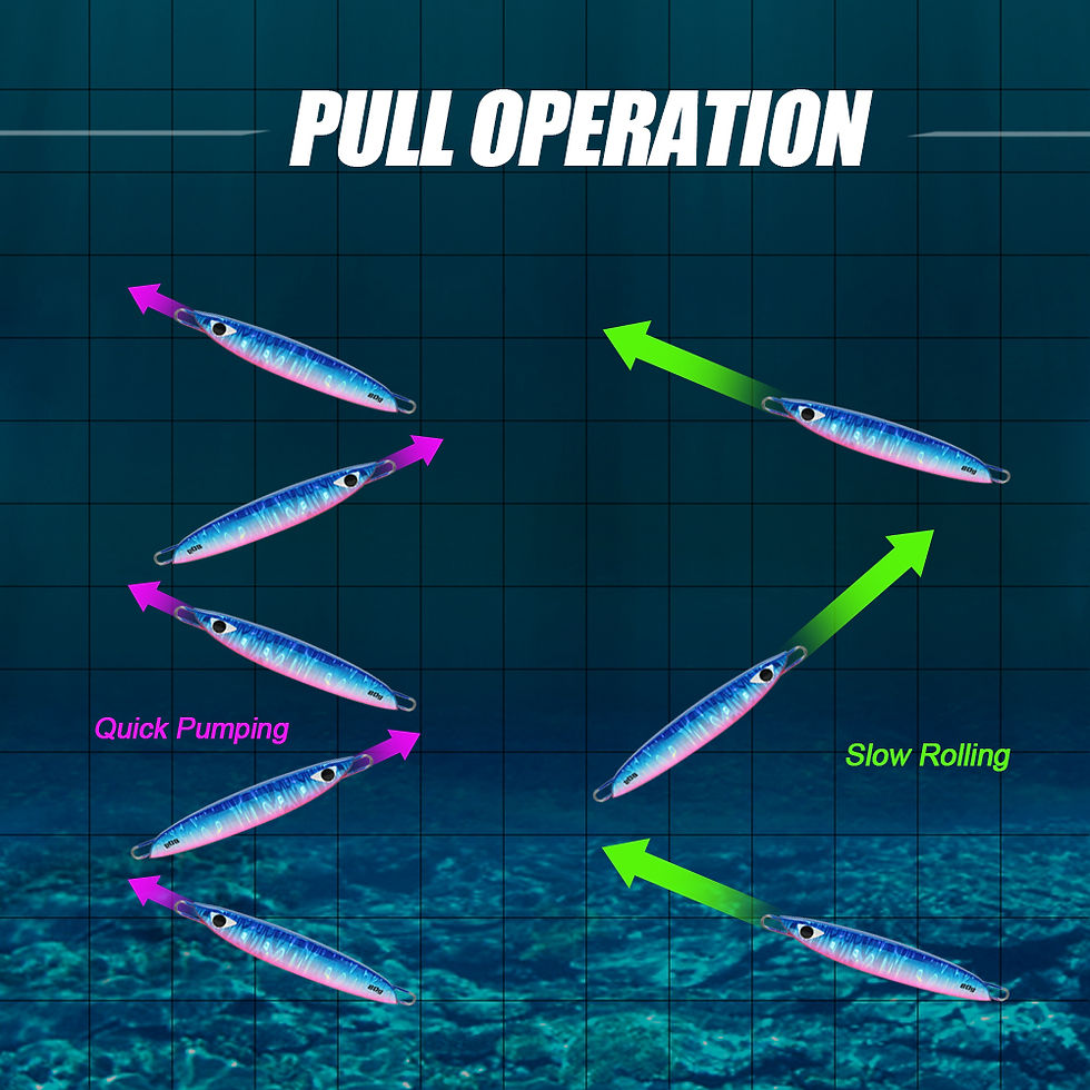 Thumbnail: CASTFUN 40g 60g 80g Saltwater Fishing Lure Metal Jigs Slow Pitch Jigs Sea Fishin