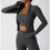 Thumbnail: Autumn And Winter Elasticity Zipper Running Workout Jacket for Women Long Sleeve