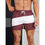Thumbnail: Colorful Stripe Pattern Beach Shorts For Men Color Stitching 3D Printed Swim Tru
