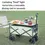 Thumbnail: Handcart Foldable Wagon Cart Camping Adult Folding Cart 4 Wheels Home Garden Fol