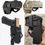 Thumbnail: Tactical Glock 17 18 19 Movable Pistol Holster IR Laser Flashlight Mounted Airso