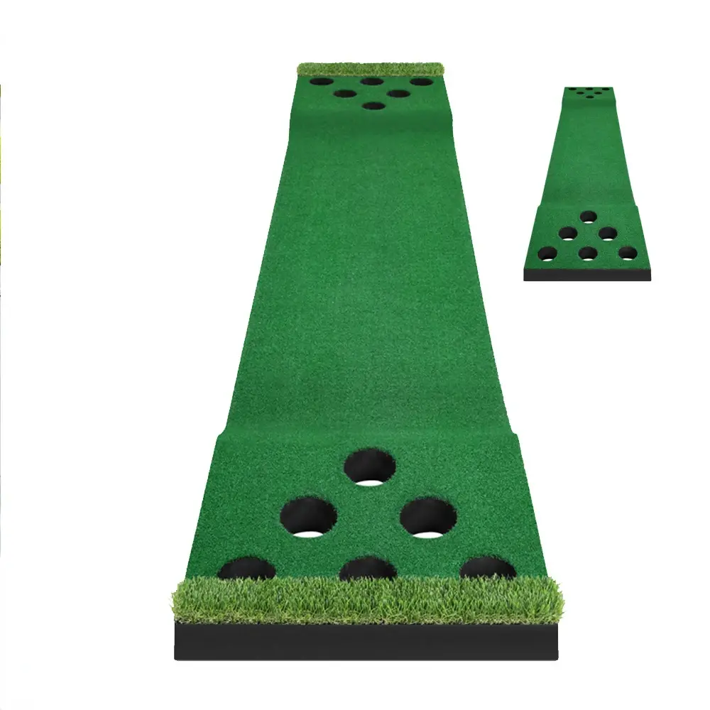 Indoor Golf Putter Green Multi Hole Practice Portable Practitioner