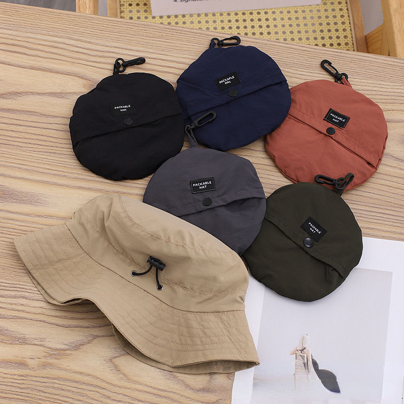 Thumbnail: Foldable Panama Bucket Hat Outdoor Anti-UV Sun Hats For Men Women Spring Summer 