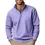 Thumbnail: 2024 New Fleece Thickened Men's Solid Sweatshirts Casual Half Zipper Stand Neck 