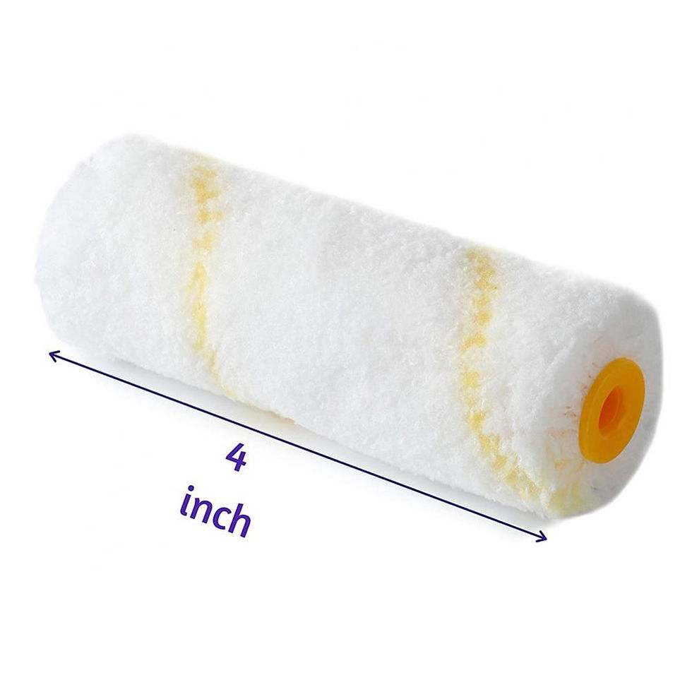 Thumbnail: 20Pcs 4inch Home Wall Decoration Pattern Painting Brush Paint Roller Cover Tool 