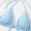 Thumbnail: 2023 Swimsuit Women Sexy Solid Color 2 Piece Bikini Set High Waist Triangle Cup 