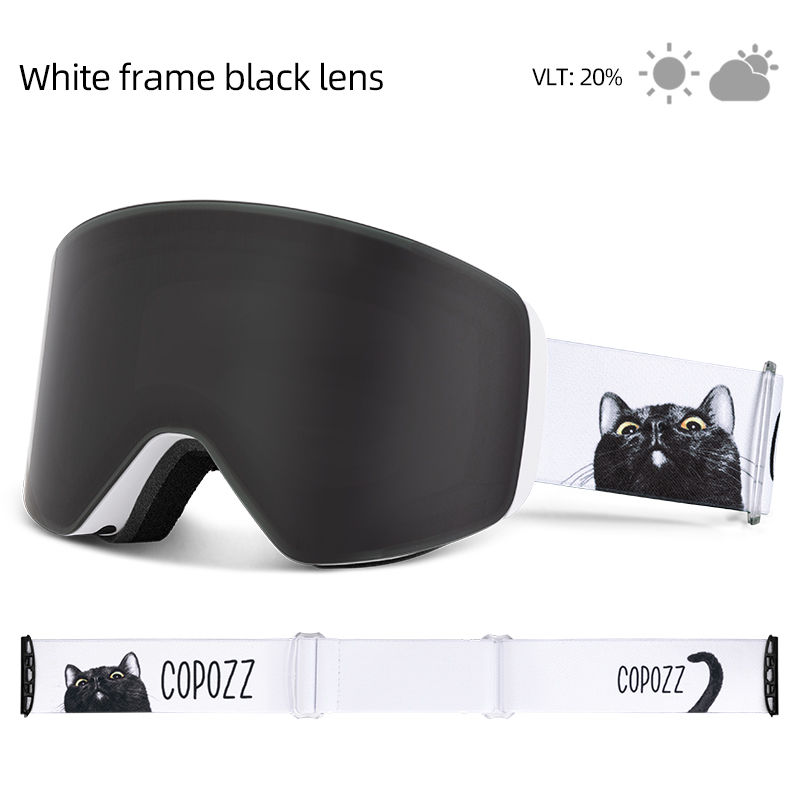 Thumbnail: COPOZZ Professional Winter Ski Goggles Magnetic Quick-Change Double Layers Anti-
