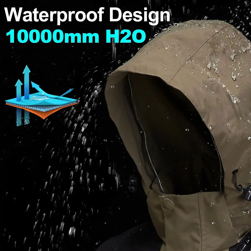 Thumbnail: GOLDEN CAMEL Men's Rain Jackets Waterproof with Hood Lightweight Softshell Singl