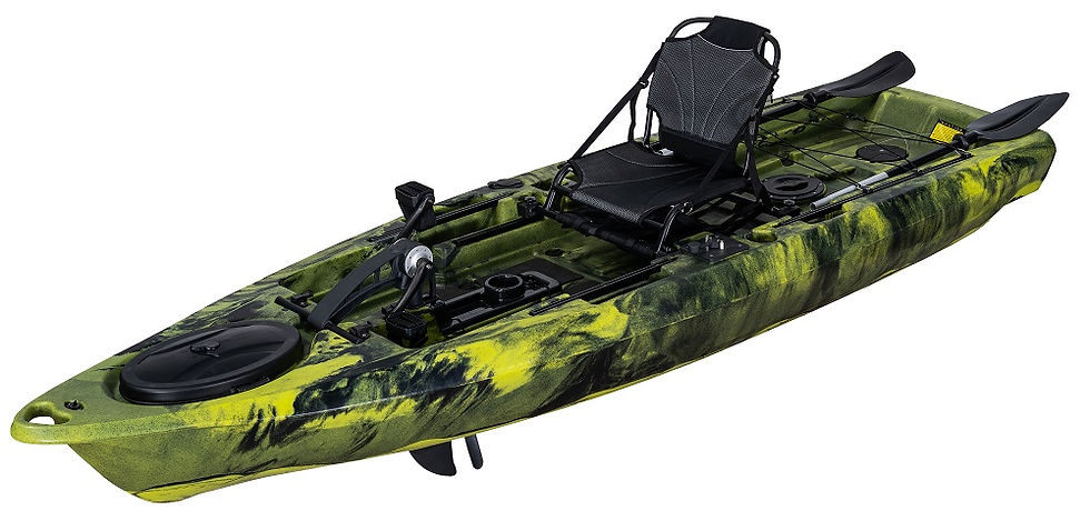 Thumbnail: Rowing Plastic Ocean Fishing Kayak Pedal Drive Boat 1 Person Price For Ocean Wat
