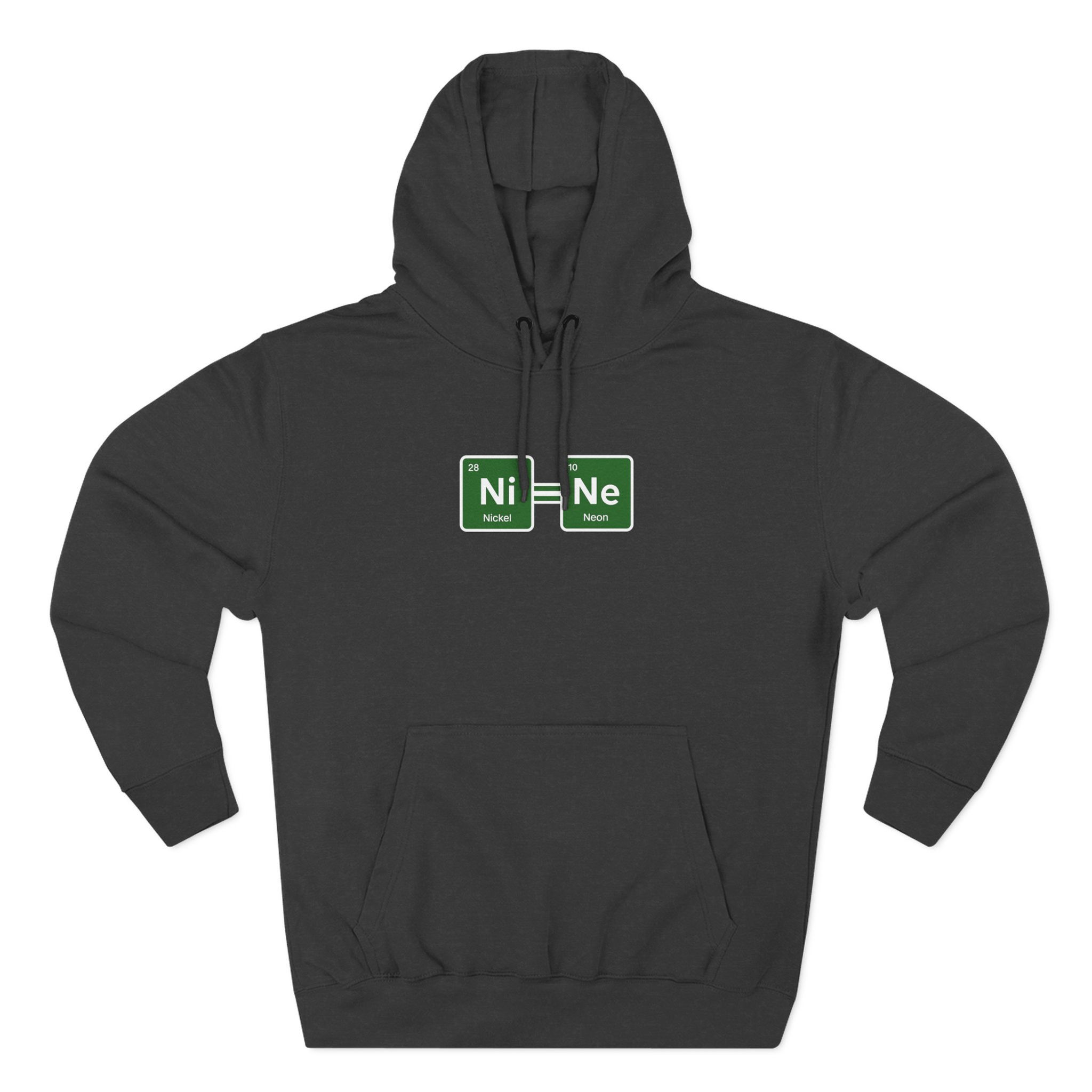 Ni=Ne Periodic Table Hoodie - Break bad NI=NE Chemistry Element Graphic Pullover