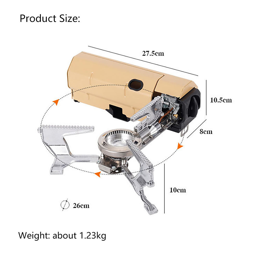Thumbnail: TARKA Camping Cassette Stove Outdoor Folding Gas Burner 2600w Fire Furnace Kitch