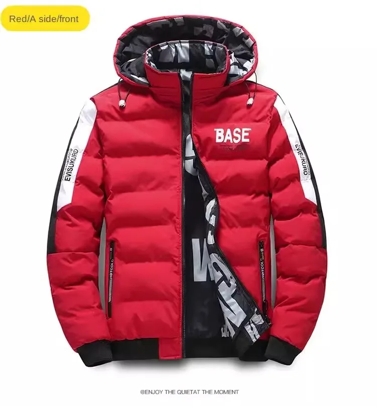 Thumbnail: Men Autumn Winter Cotton Jacket Warm Comfortable Padded Thickened Down Jacket 20