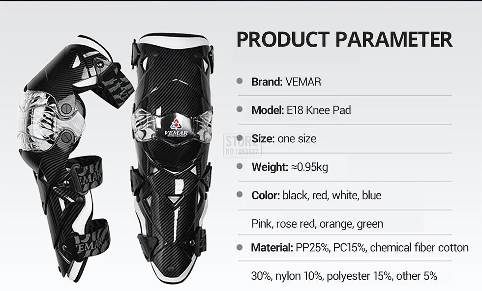 Thumbnail: Red Motocross Knee Pads Motorcycle Knee Guard Moto Protection Motocross Equipmen