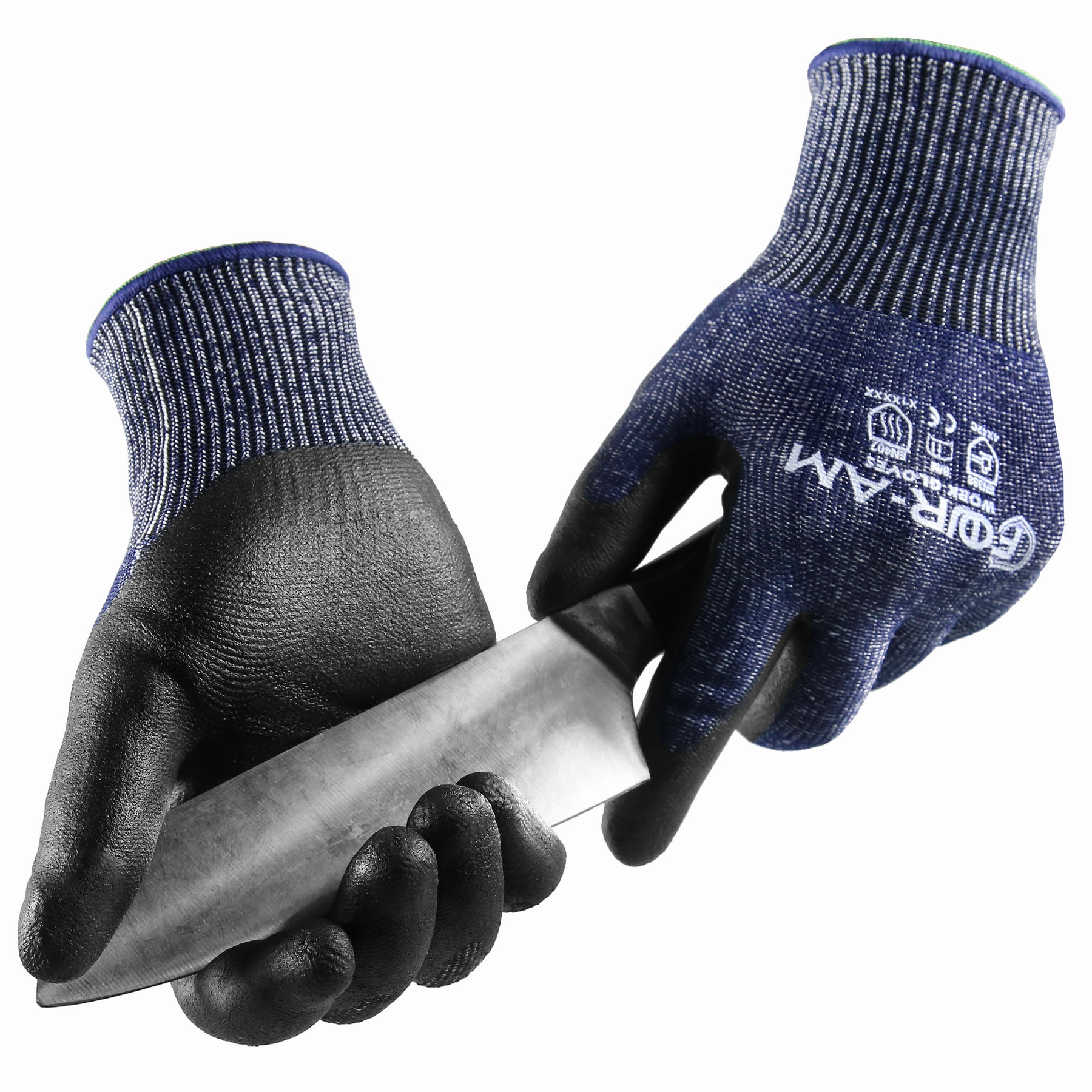 1/3Pair, Level ３Cut-Resistant Gloves, Firm Non-Slip Grip, Heavy Duty Work, Dur