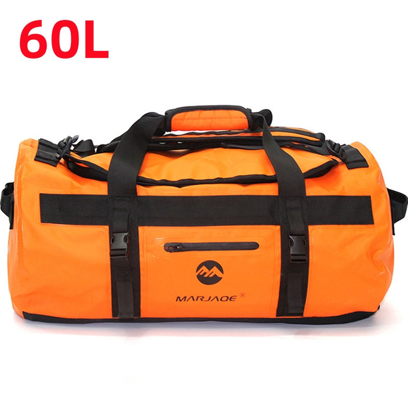 Thumbnail: 30L 60L 90L Kayaking Bag Waterproof Bag Dry Saddle Luggage Storage Beach Rafting