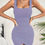 Thumbnail: Solid Color Ruffled Side Tulip Hem Tight Dress, Sleeveless Square Neck Party Dre