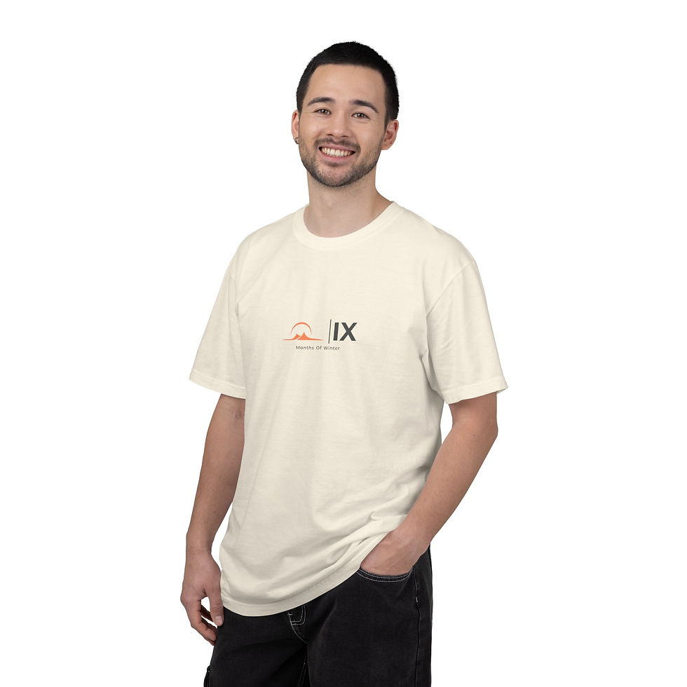 Thumbnail: T-Shirt — Minimal 'IX' Sunset Logo Tee