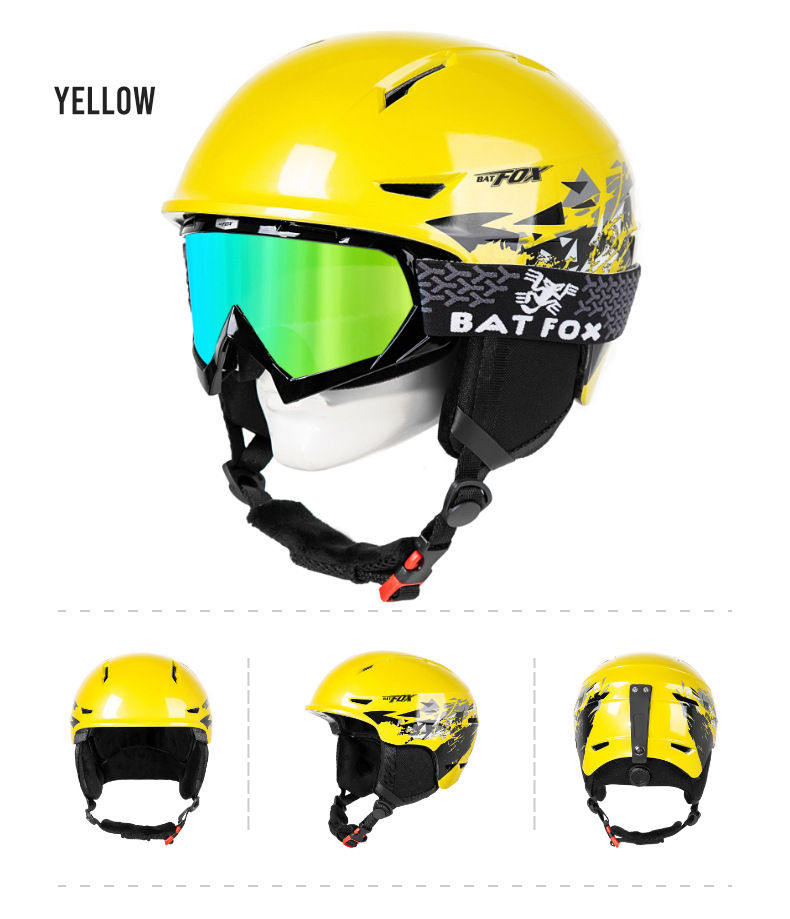 Thumbnail: BATFOX Ski Helmet Snowboard Skiing Skateboard Skating Winter Men Women Outdoor S