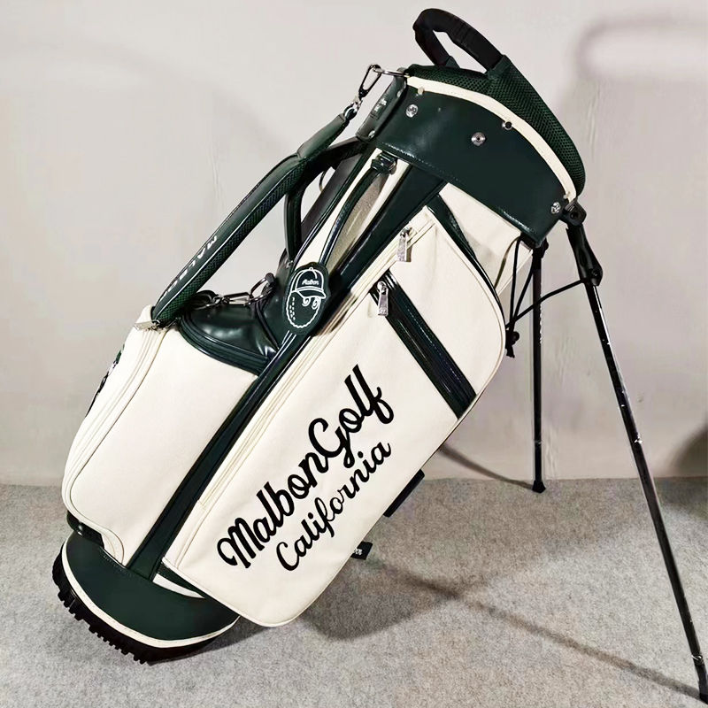 Wholesale custom logo PU leather  custom cheap price detachable golf bag stand a