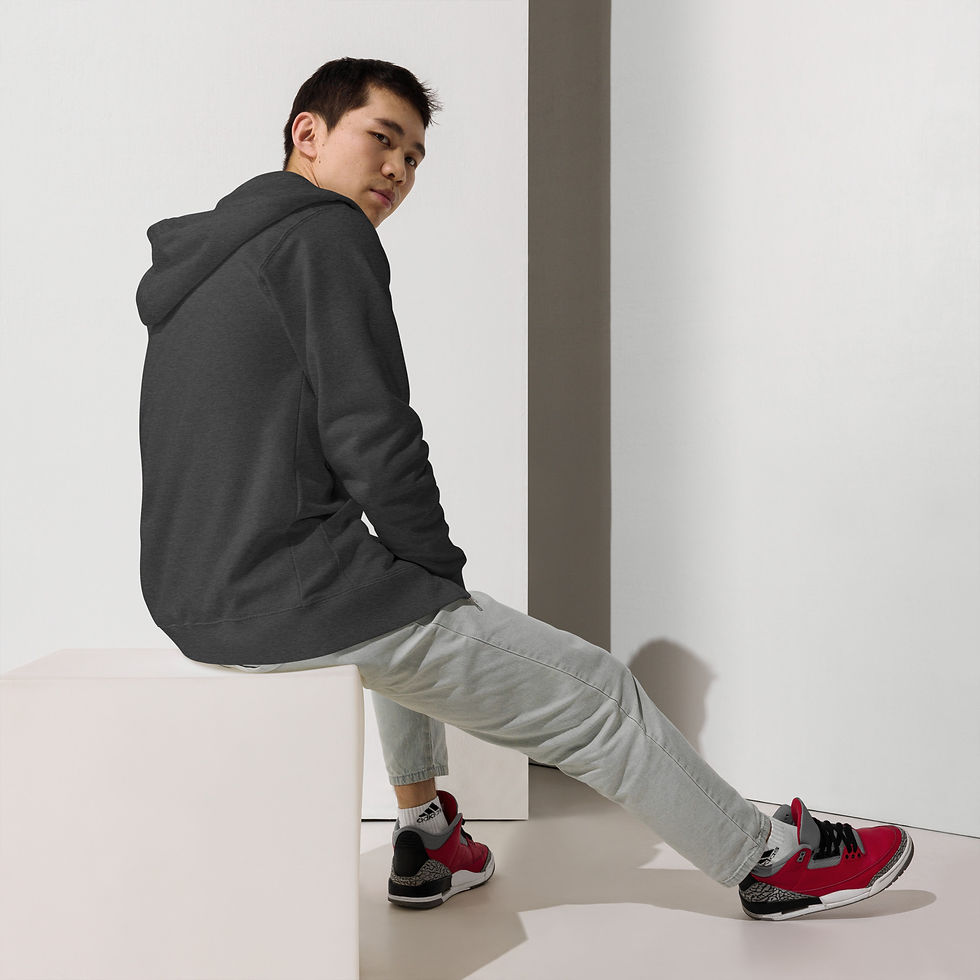 Thumbnail: Unisex fleece zip up hoodie