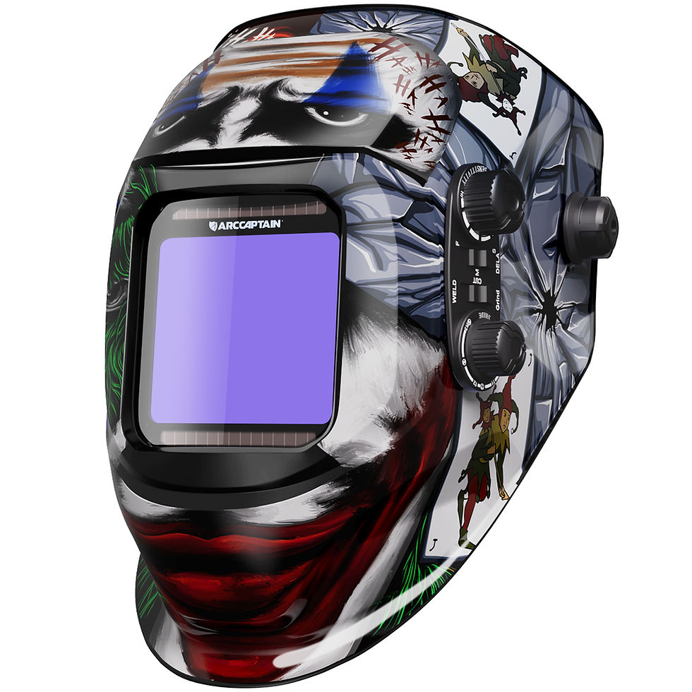 Thumbnail: ARCCAPTAIN Welding Mask MIG MAG TIG Welding Helmet Face Cap Solar Cell Powered A