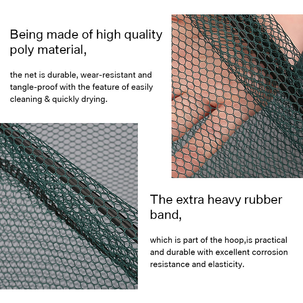Thumbnail: Collapsible Fishing Landing Net with Telescoping Pole Handle Extend to 190cm 100