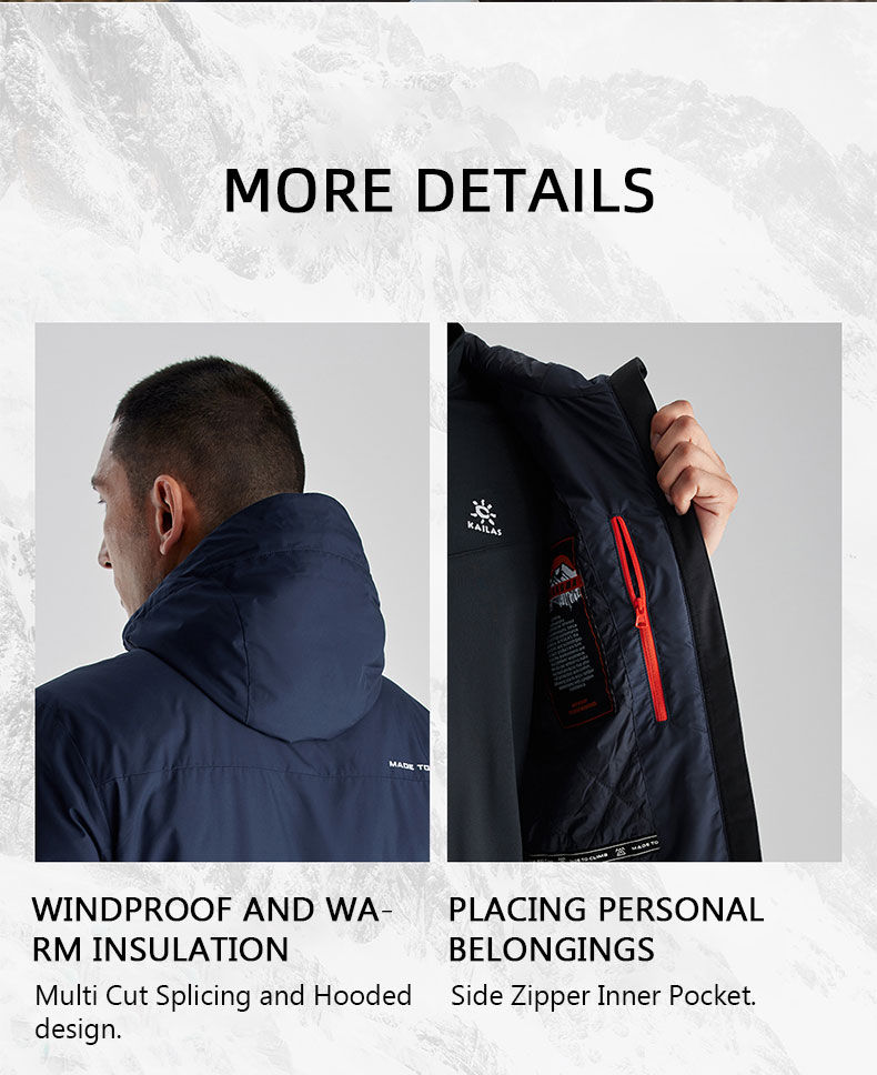 Thumbnail: KAILAS Jacket for Men Lightweight Sports Windproof Outdoor Casual Cotton Coat Hi