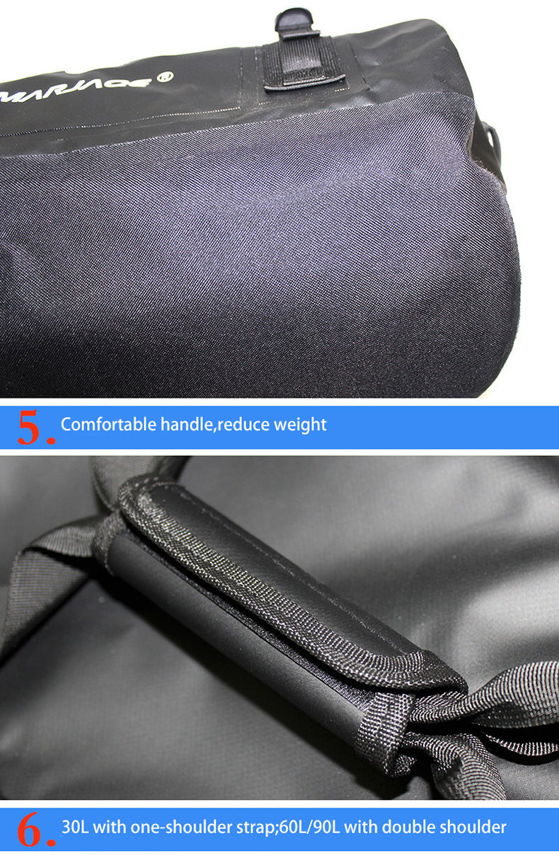 Thumbnail: 30L 60L 90L Kayaking Bag Waterproof Bag Dry Saddle Luggage Storage Beach Rafting