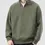 Thumbnail: Autumn Stand-up Collar Pullover Sweatshirts For Men 2024 New Half Zip Y2K Vintag