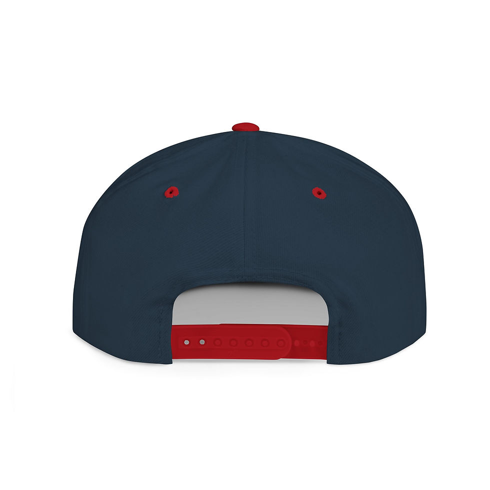 Thumbnail: Ni=ne Snapback Hat — Minimal 'IX' Mountain Logo Flat Bill Cap