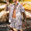Thumbnail: Beach printed Hawaii Set Men's 2Pcs Shirt 3D Print Loose Leisure short sleeve Be