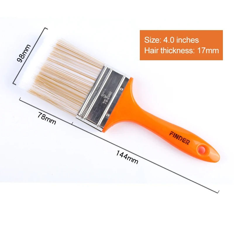 Thumbnail: Home Improvement Wall Paint Brush PET Soft Bristle Durable Cleaning Brush ABS Ha