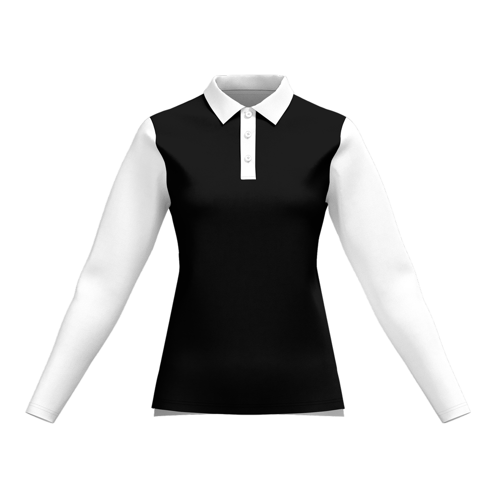 Women's Classic Fit Long-Sleeve Polo Shirt-Cotton Feel 200g