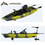 Thumbnail: Rowing Plastic Ocean Fishing Kayak Pedal Drive Boat 1 Person Price For Ocean Wat