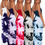 Thumbnail: Summer Women's Dresses New Fashion Print Sleeveless Backless Bodycon Sexy Maxi D