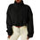 Thumbnail: Autumn Winter Womens Long Sleeve Sports Jacket Loose Warm Korean Sweatshirts Zip