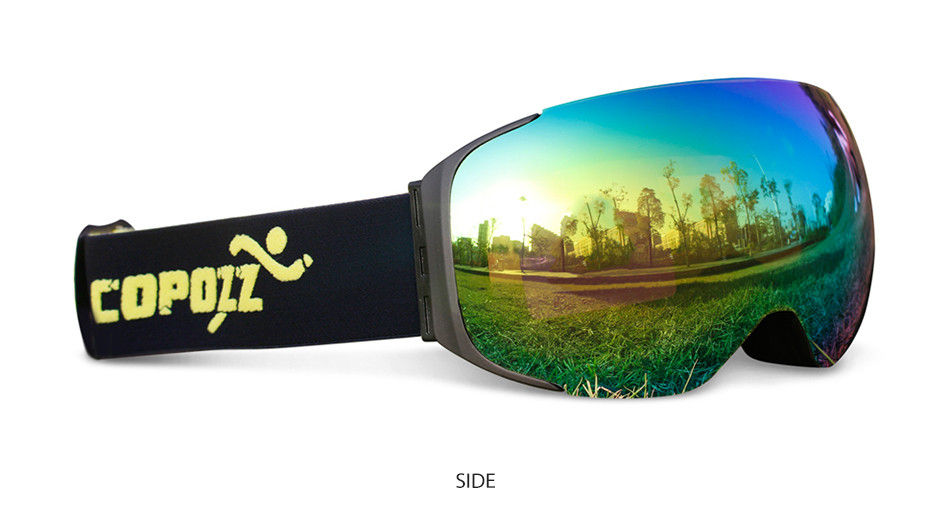 Thumbnail: COPOZZ Magnetic Ski Goggles with Quick-Change Lens and Case Set 100% UV400 Prote