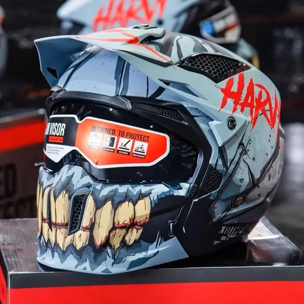 Thumbnail: Spanish MT Street Fighter Motorcycle Helmet Detachable Combination Retro Helmet 
