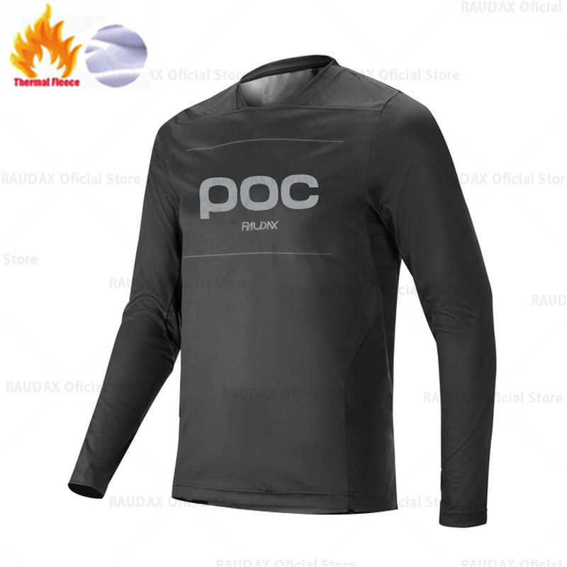 Thumbnail: Winter Fleece T-Shirts Motocross Cycling Jersey Mountian Bicycle Clothes Ropa Ci