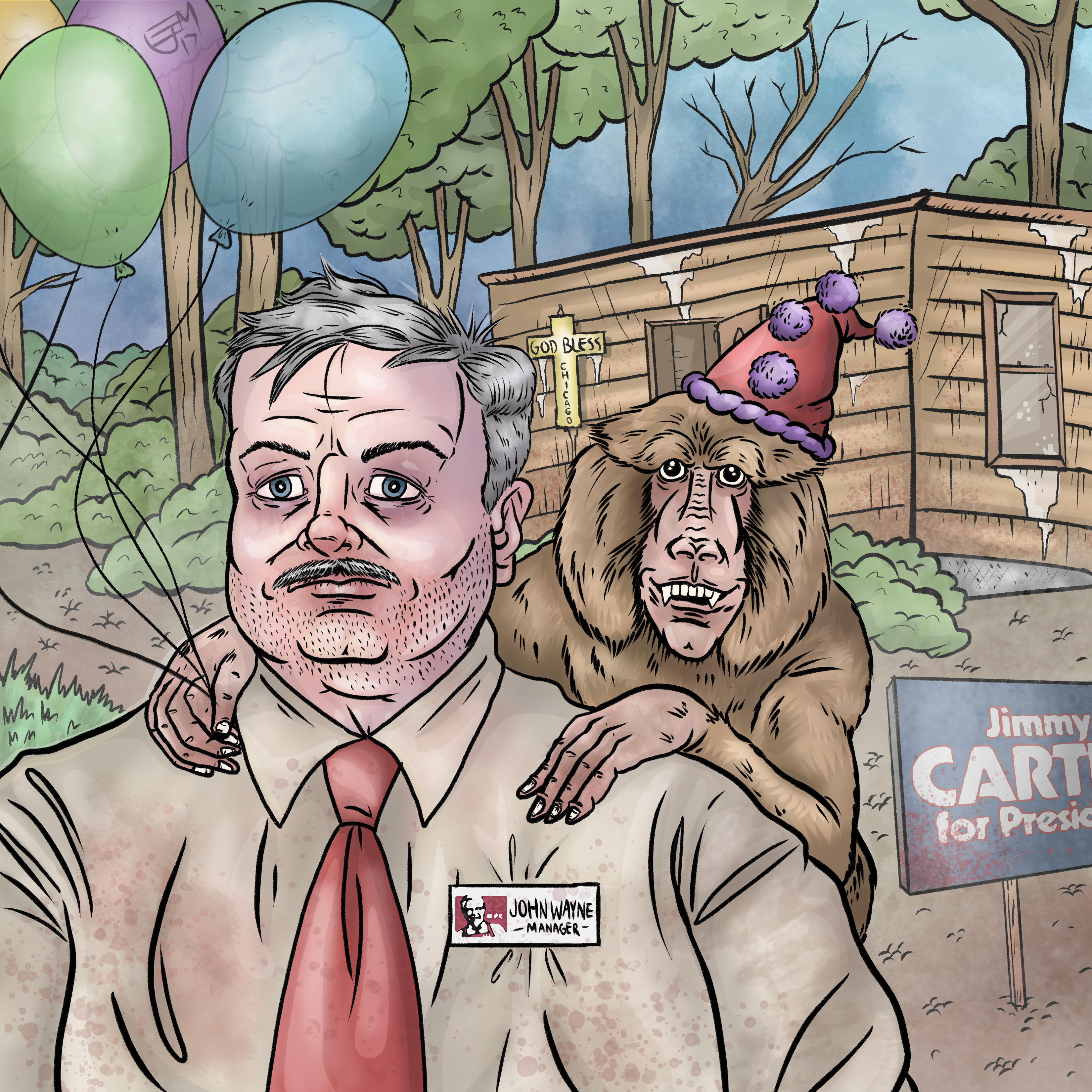 John Wayne Gacy and a Cute Ape