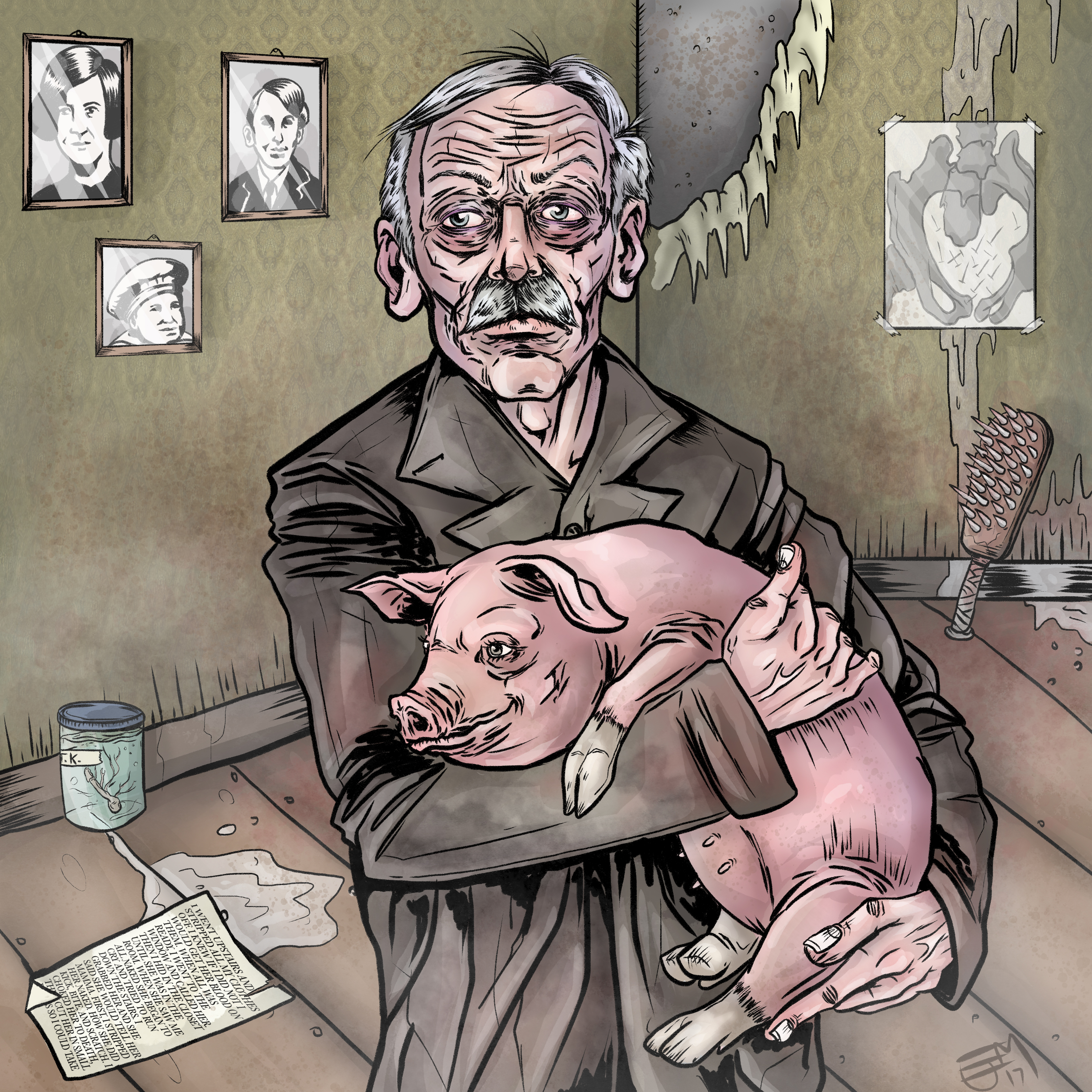 Albert Fish and a Cute Pig