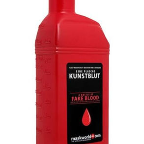 Bottle of fake blood