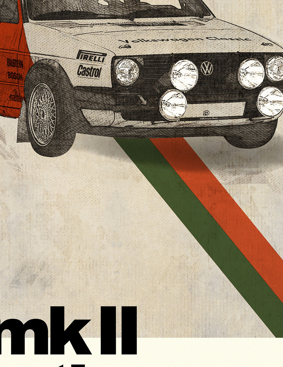 Thumbnail: Golf GTI Poster, Gift for Him, Car poster, Golf Wall art, Boys Room wall art