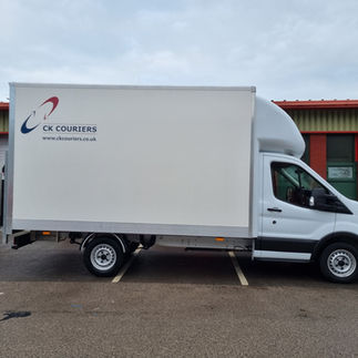 Luton van with a tail lift.