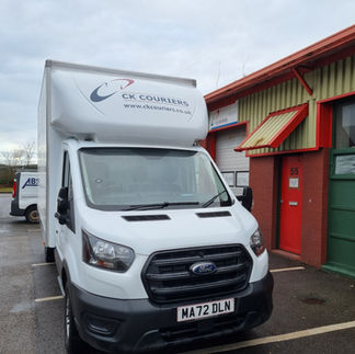 Luton van with a tail lift.