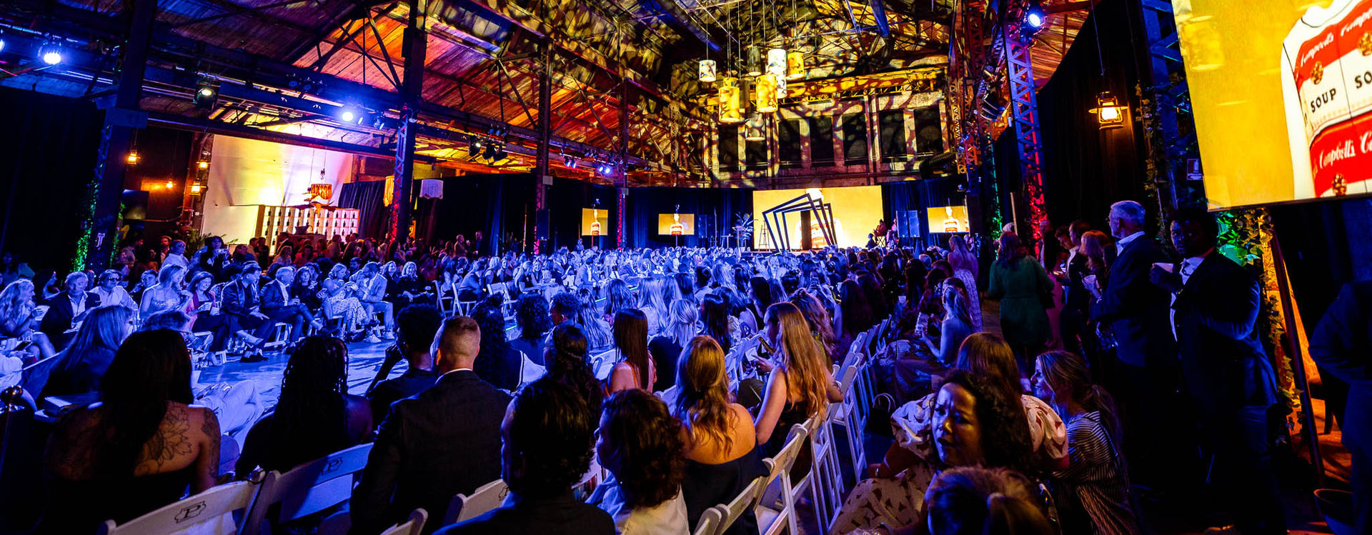 Interior shot of building one in use for a fashion event 