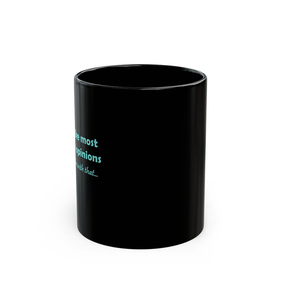 Thumbnail: Black Ceramic Mug - The opinion-haver's morning brew